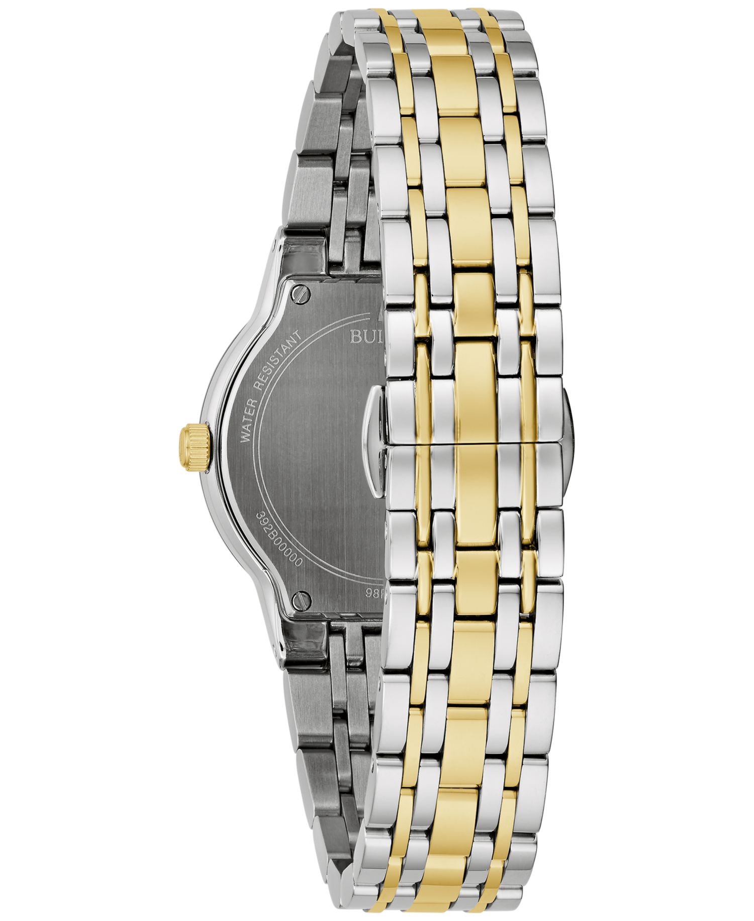 Women's Modern Diamond Accent Two-Tone Stainless Steel Bracelet Watch 30mm