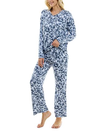 Roudelain Women s 2 Pc. Whisperluxe Printed Pajamas Set Macy s
