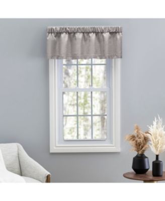 Grasscloth Lined Curtain Valance 54"W x 15"L