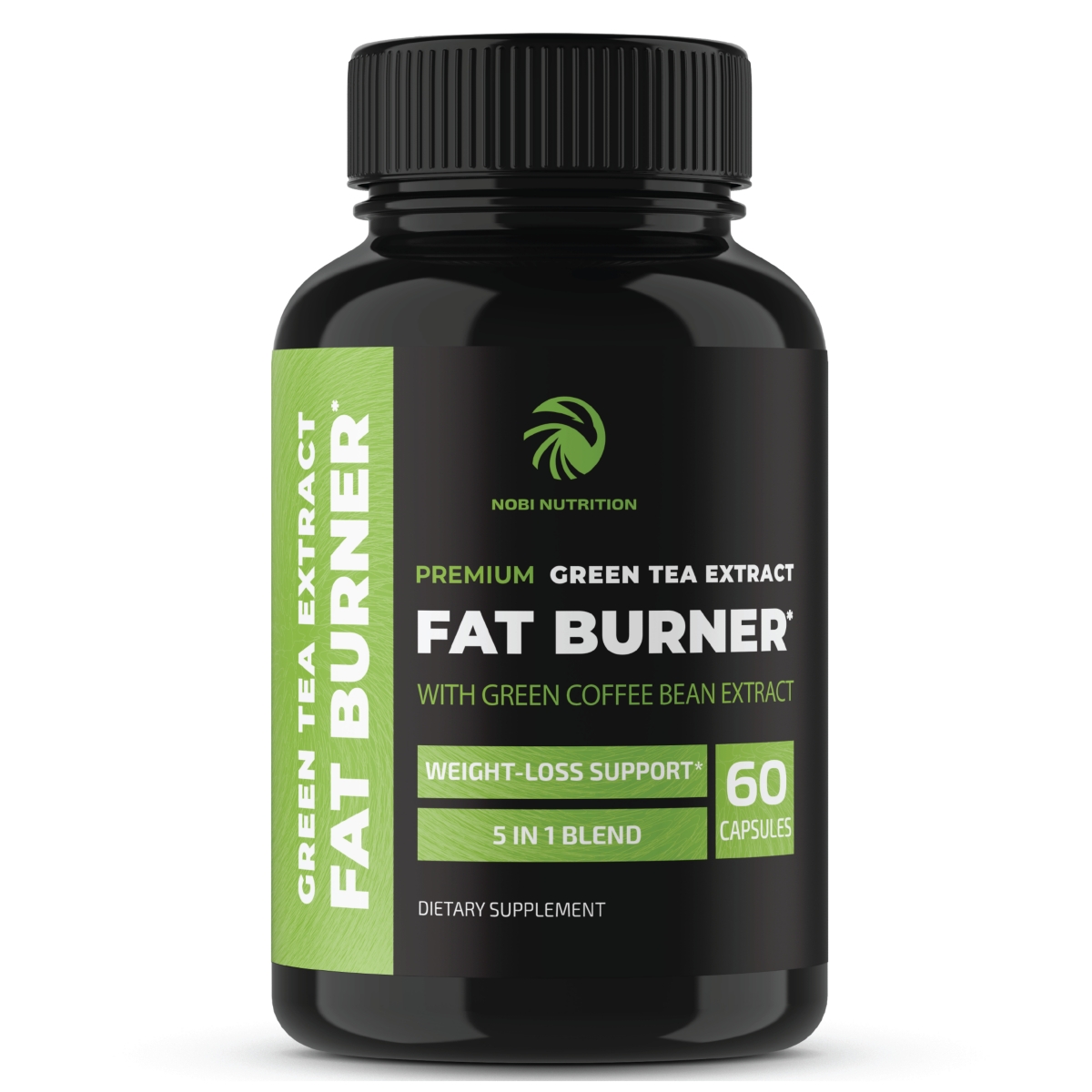 Nobi Nutrition Green Tea Fat Burner, Boost Metabolism for Weight Loss, Appetite Suppressant Pills, Nobi Nutrition, ct
