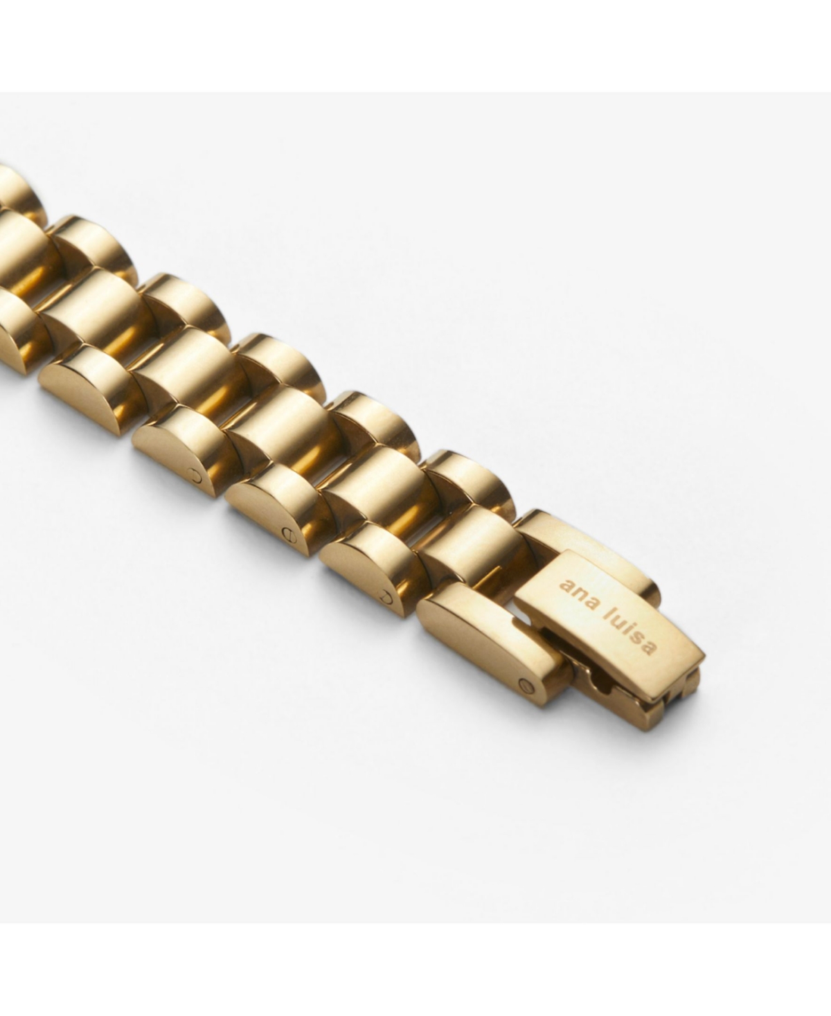 Watch Strap Bracelet - Ora - Gold, gold, topaz