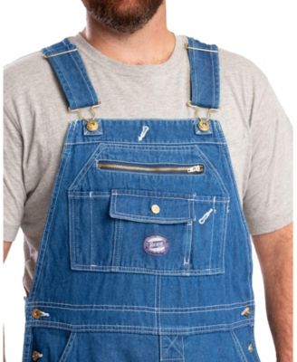 Berne Men's Heartland Insulated Washed Duck Bib Overall - Bark / XL