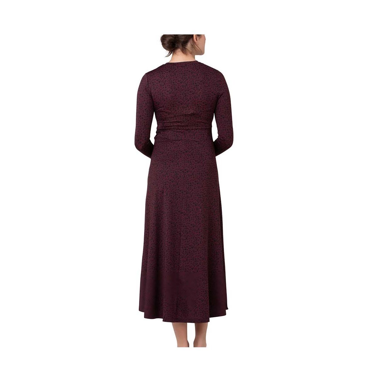 Ripe Maternity Maternity Ripe Jude Cross Front Nursing DressBlack - Maroon