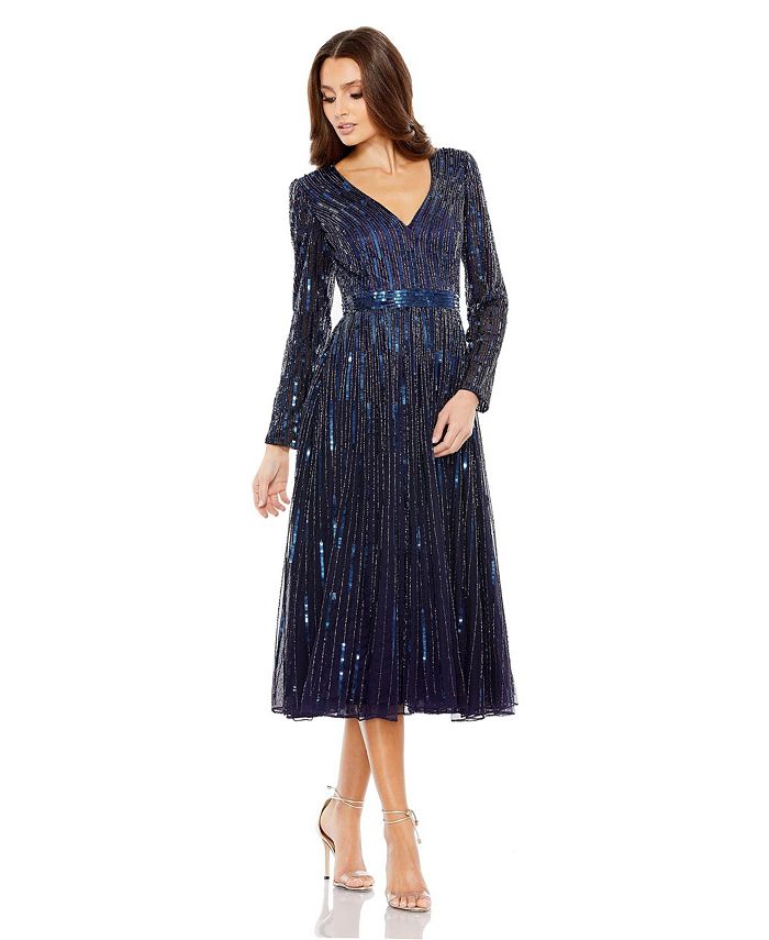 Macy's formal tea shop length dresses