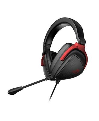 DELTASCORE 4.92 ft. ROG Delta S Core Gaming Headset, Black & Red