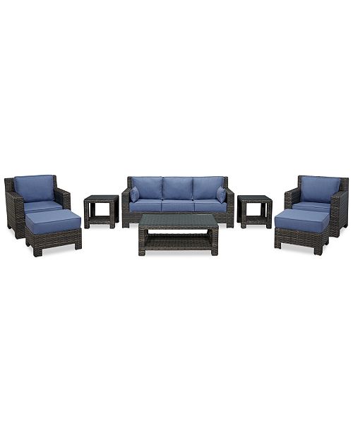 Furniture Viewport Outdoor Wicker 8 Pc Seating Set 1 Sofa 2
