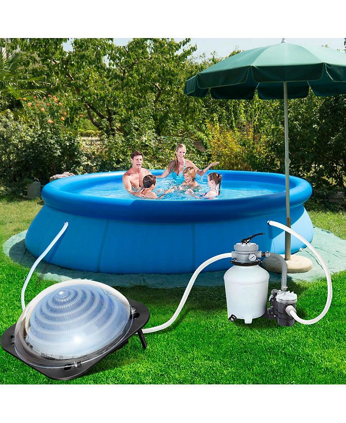 Costway Outdoor Solar Dome Inground &Above Ground Swimming Pool Water