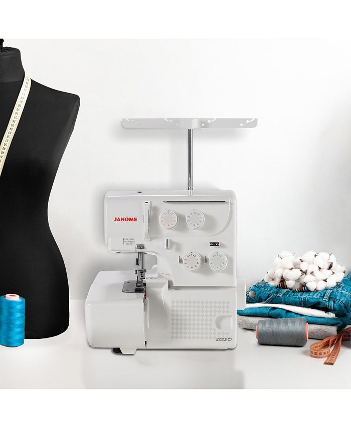 Janome 8002D 3/4 Thread Portable Overlock Mechanical Serger Sewing