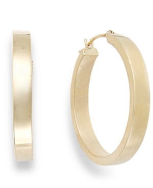 image of Bold Hoop Earrings in 10k Gold, 25mm