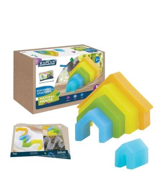 Kaplan Early Learning Discovery Stackers - Natural House - 5 Pieces ...