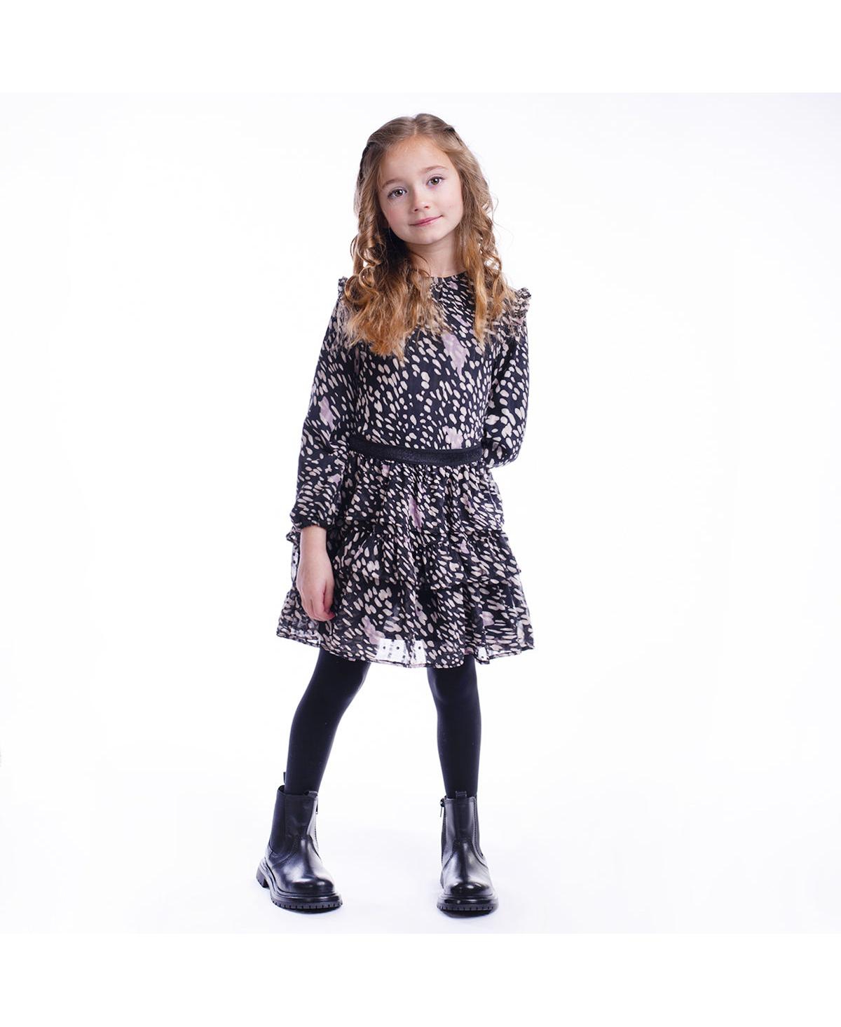 Imoga Collection Big Girls Palmer FW23 Pebble Chiffon Dress - Open miscellaneous 992