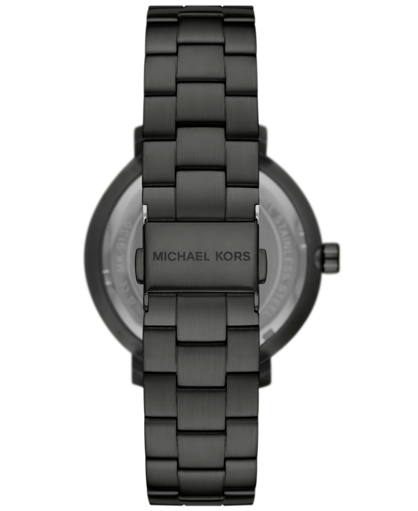 Мужские часы Michael Kors Blake Three-Hand Date Black Stainless Steel Watch 42mm — фото 4