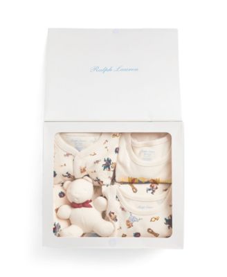 Polo Ralph Lauren Baby Boys Polo Bear Cotton Gift Set, 6 Piece