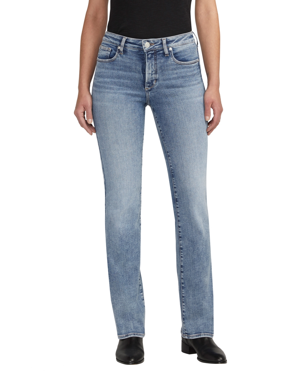 Women's Forever Stretch High Rise Bootcut Jeans - Jet Ski