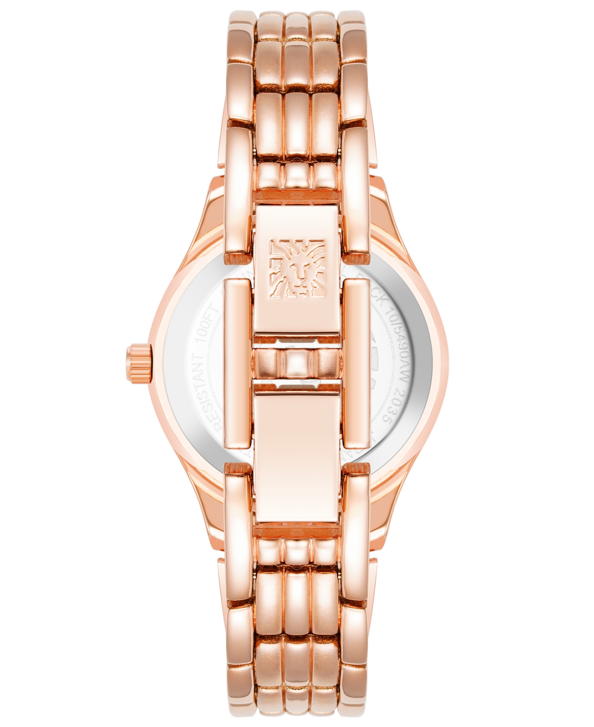 Shop Anne Klein Women's Quartz Rose Gold-tone Alloy Watch, 26mm In Rose Gold-tone,green