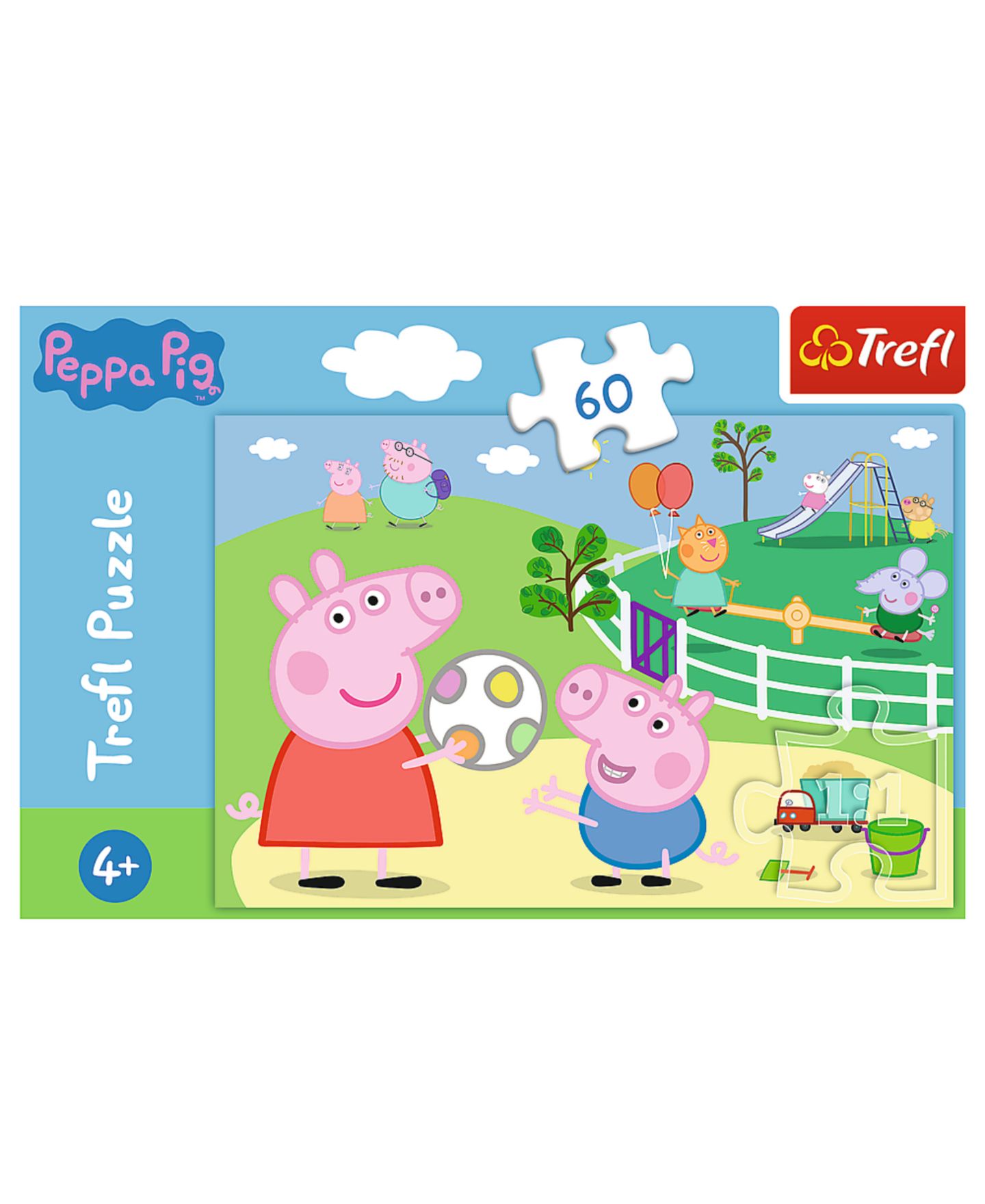 Детская игрушка Trefl 60 Piece Puzzle - Peppa Pig's Fun with Friends, цвет: Разноцветный — фото 3