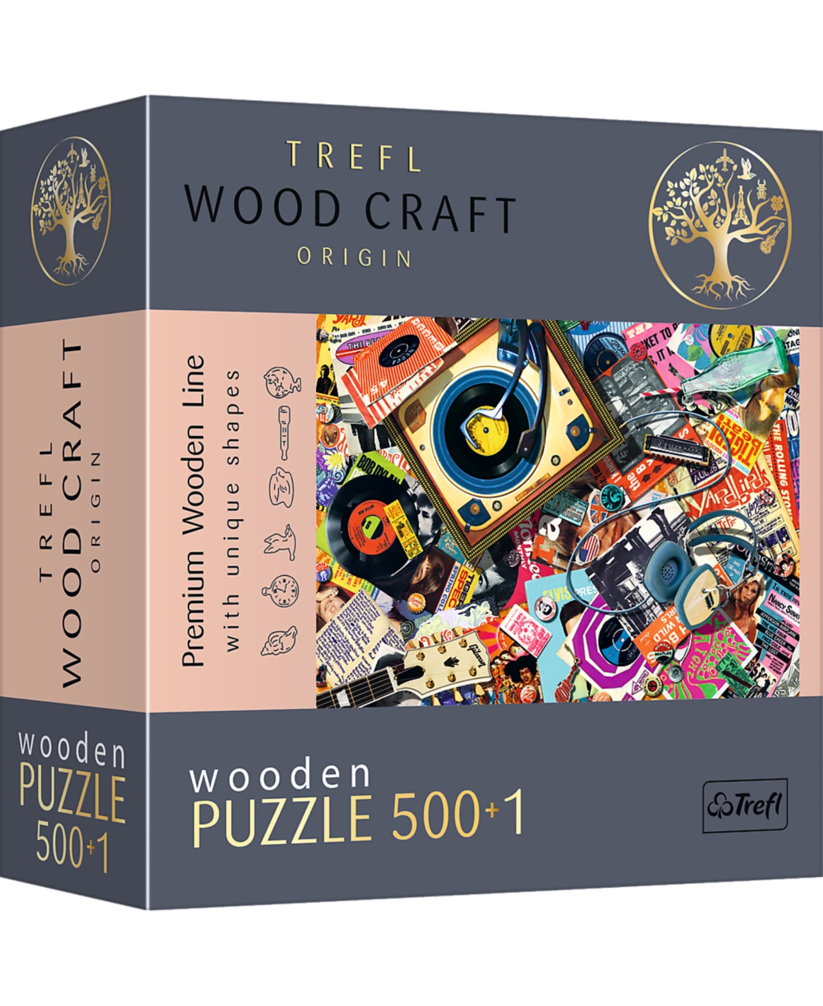 Trefl Kids' Wood Craft 500 Plus 1 Wooden Puzzle In Multi