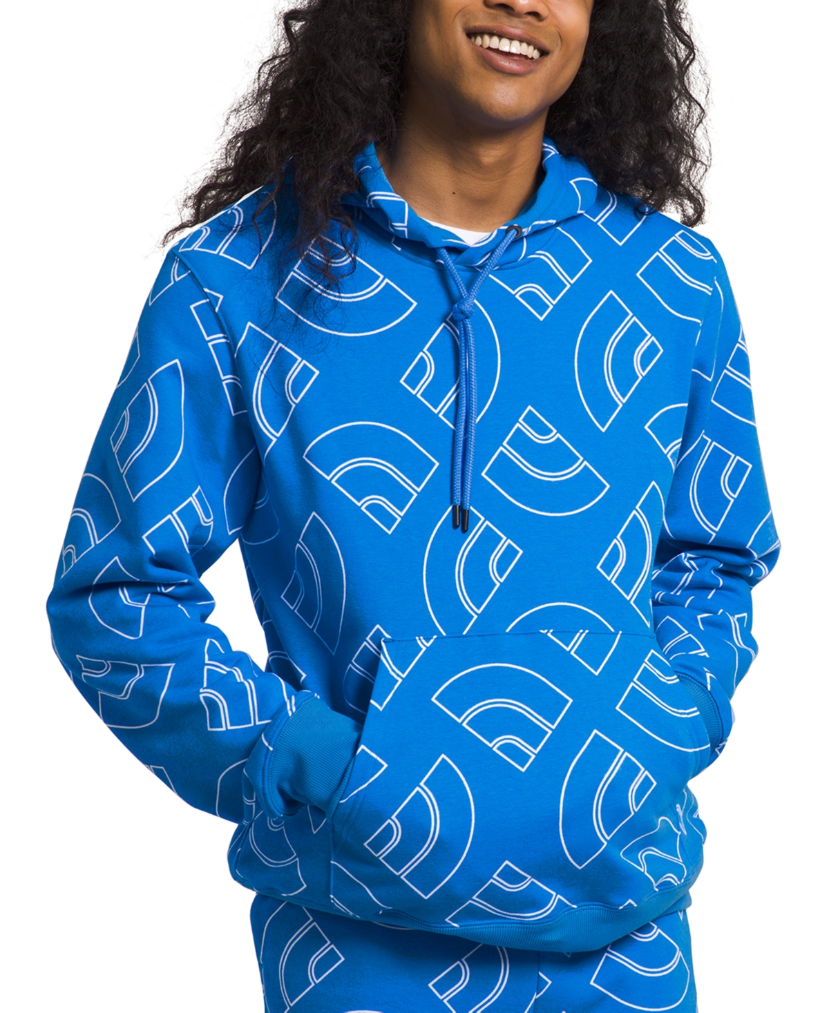 The North Face Mens Aop Hoodie In Super Sonic Blue Color Gradient