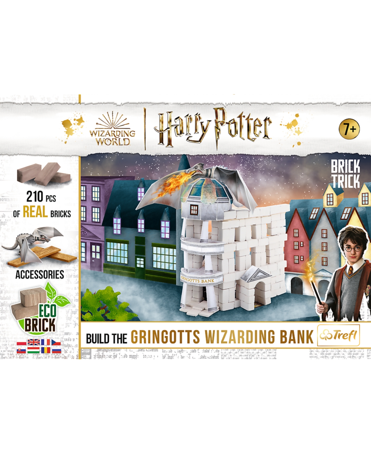 Shop Trefl Harry Potter Brick Tricks Gringotts Wizarding Bank, 210 Piece In Multi