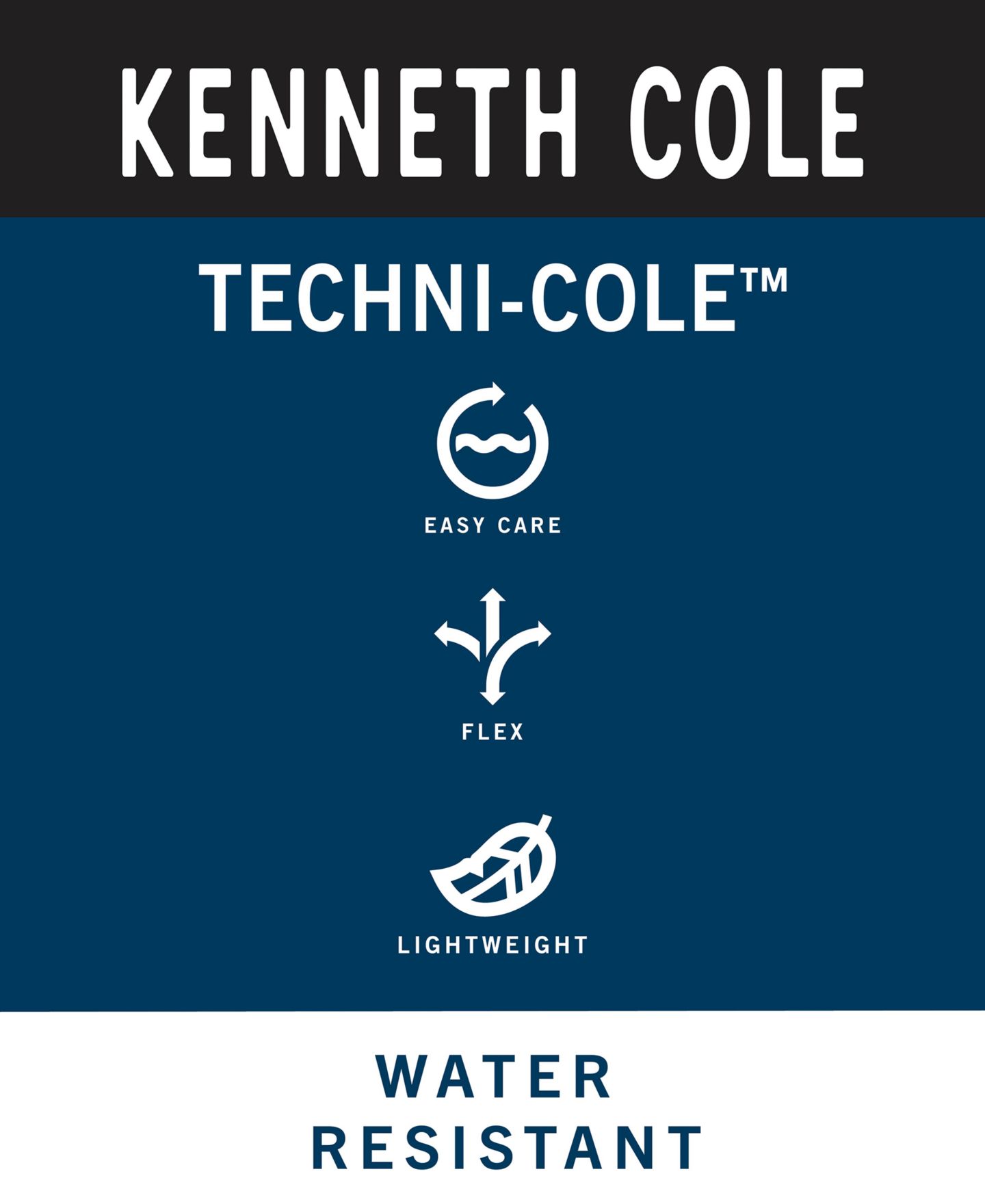 Мужские брюки Kenneth Cole Slim-Fit 5-Pocket Tech, цвет: Чёрный — фото 6