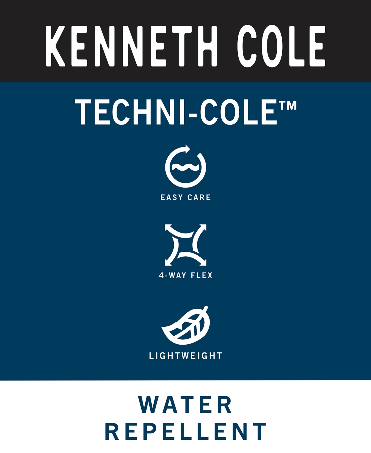 Shop Kenneth Cole Men's Slim Fit Performance Shirt In Navy Tech Medallion