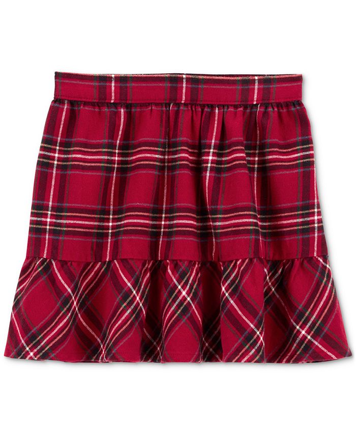 Carter's red and black plaid skirt cheap
