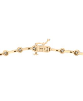 Diamond Bar Link Bracelet (1/2 ct. t.w.) in 10k Gold