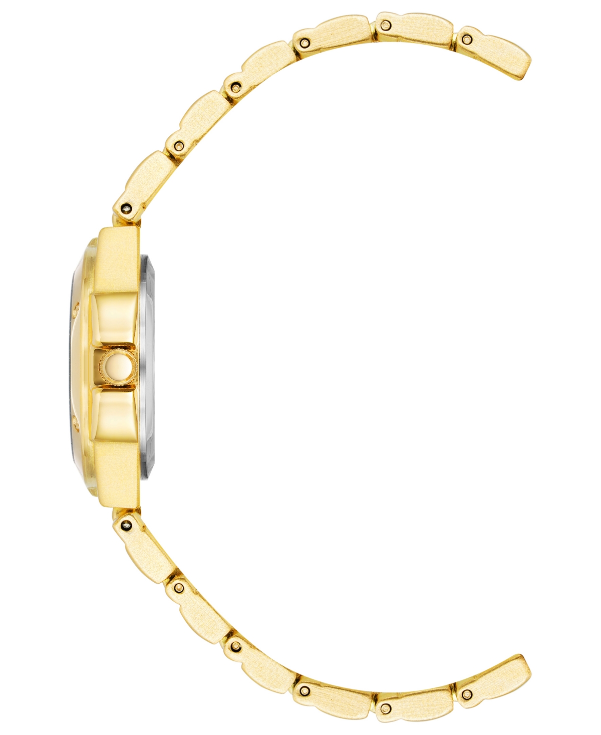 Shop Anne Klein Women's Quartz Gold-tone Alloy Bracelet Watch, 29mm In Gold-tone,black