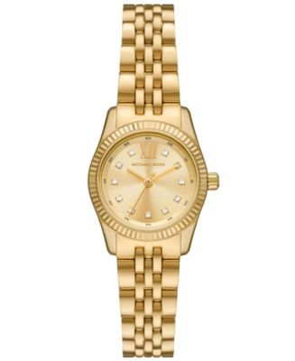 MICHAEL KORS PRYER THREE HAND GOLD TONE STAINLESS STEEL sold WATCH BRACELET $295