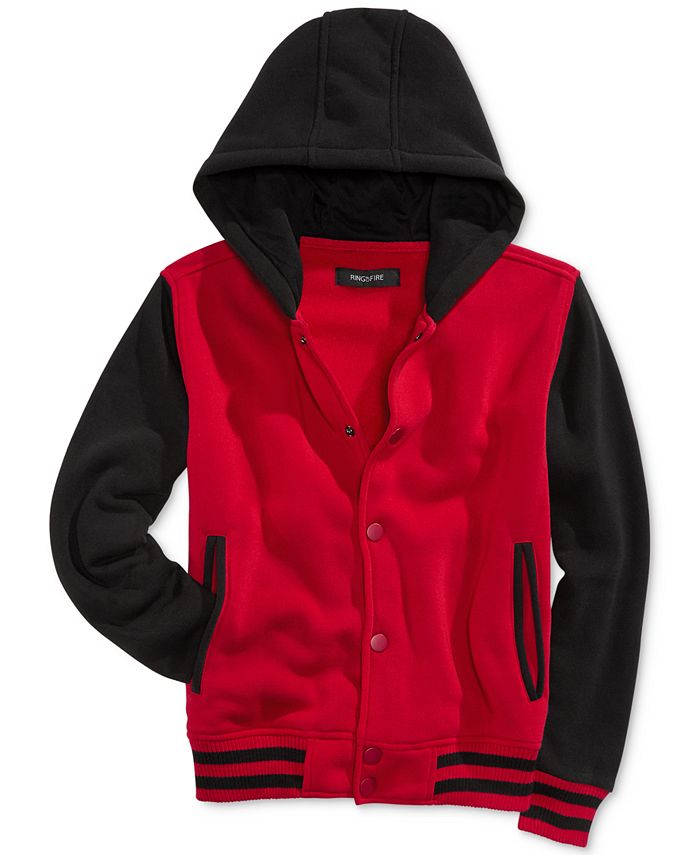 Ring of Fire Varsity Fleece Jacket Big Boys 8 20 Macy s