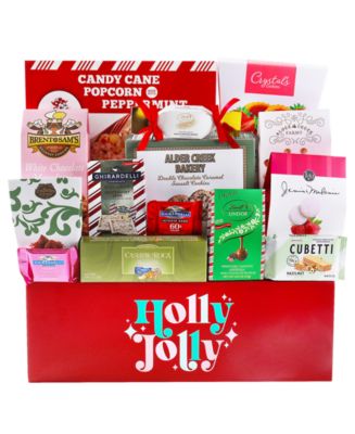 Alder Creek Gift Baskets Holiday Holly Jolly Gift Crate, 13 Piece - Macy's