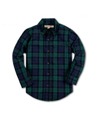 Baby Boys Hope and Henry Stretch Poplin Long Sleeve Button Down Shirt