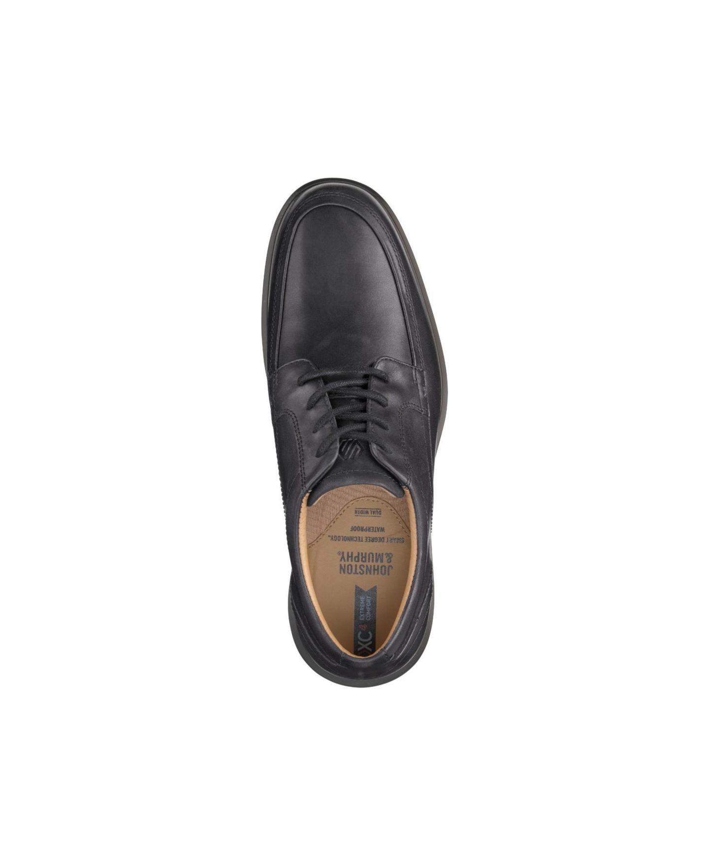 Мужские туфли Johnston & Murphy XC4 Stanton 2.0 Moc Waterproof Leather Lace-Up Oxford, цвет: Чёрный кожаный — фото 4
