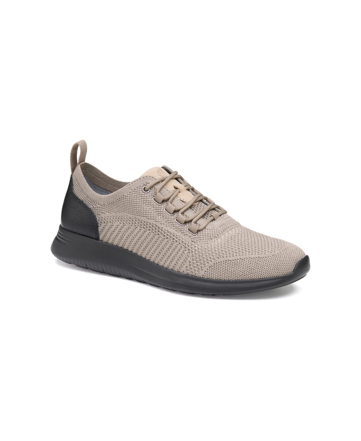 Johnston & Murphy Men's Amherst Knit U-throat Lace-up Shoes In Taupe Knit