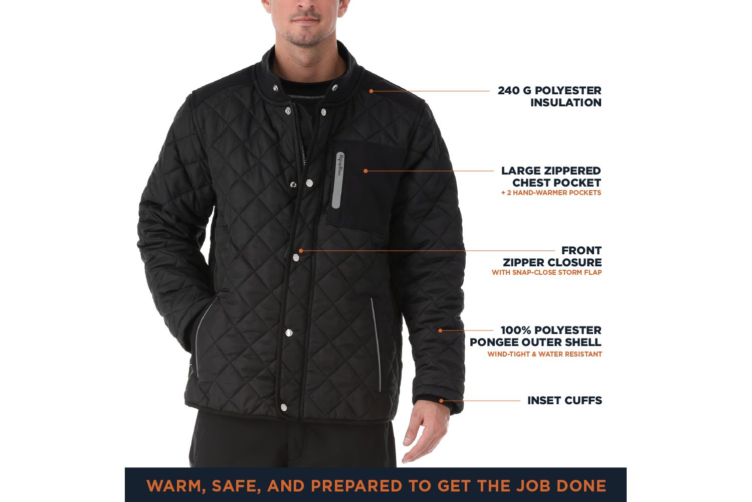 Men's Insulated Diamond Quilted Jacket