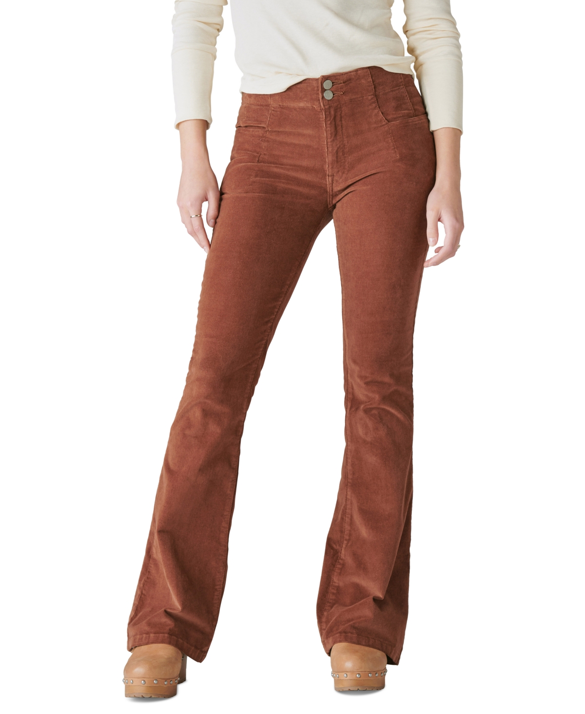 LUCKY BRAND WOMEN'S HIGH-RISE STEVIE FLARE DENIM PANTS