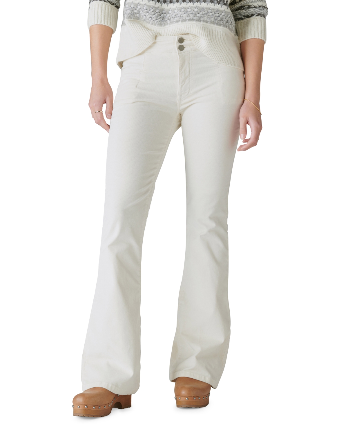 LUCKY BRAND WOMEN'S HIGH-RISE STEVIE FLARE DENIM PANTS