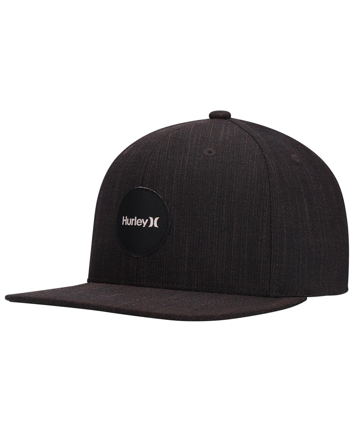 Hurley Men's  Heathered Black H20-dri Point Break Snapback Hat In Heather Black