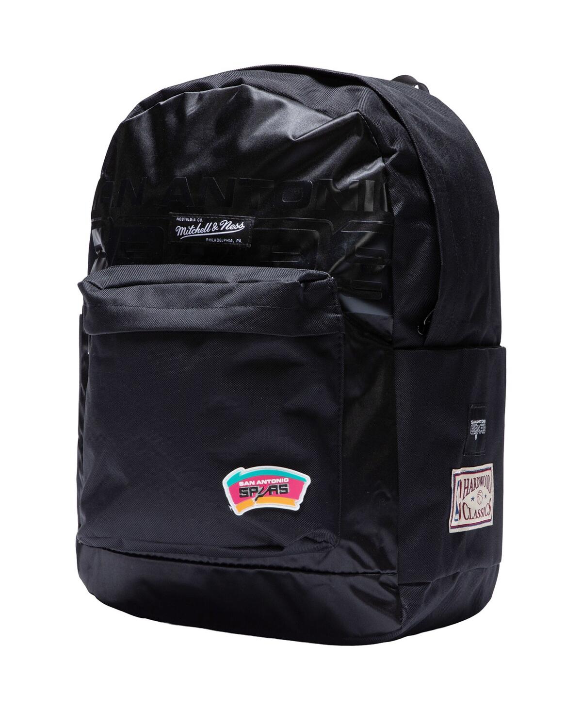 MITCHELL & NESS YOUTH BOYS AND GIRLS MITCHELL & NESS BLACK SAN ANTONIO SPURS TEAM BACKPACK