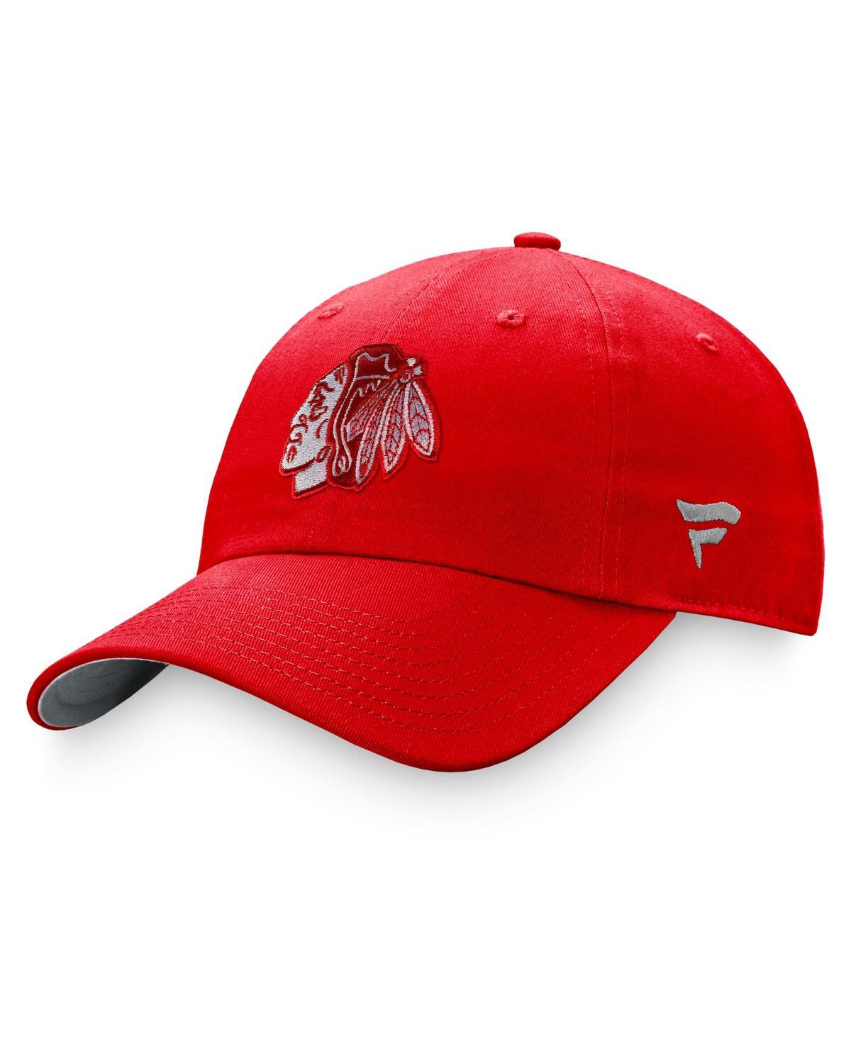 Women's Fanatics Red Chicago Blackhawks Iconic Glimmer Adjustable Hat - Red