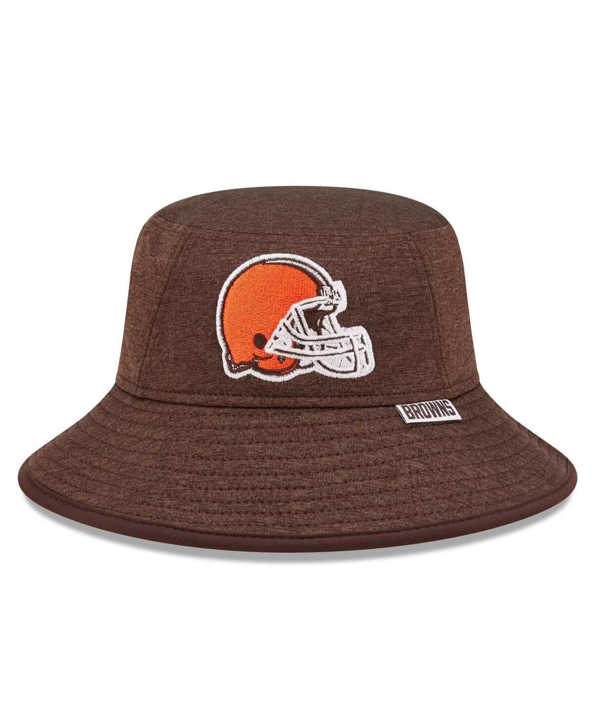 New Era Heather Brown Cleveland Browns Bucket Hat In Heather Brown
