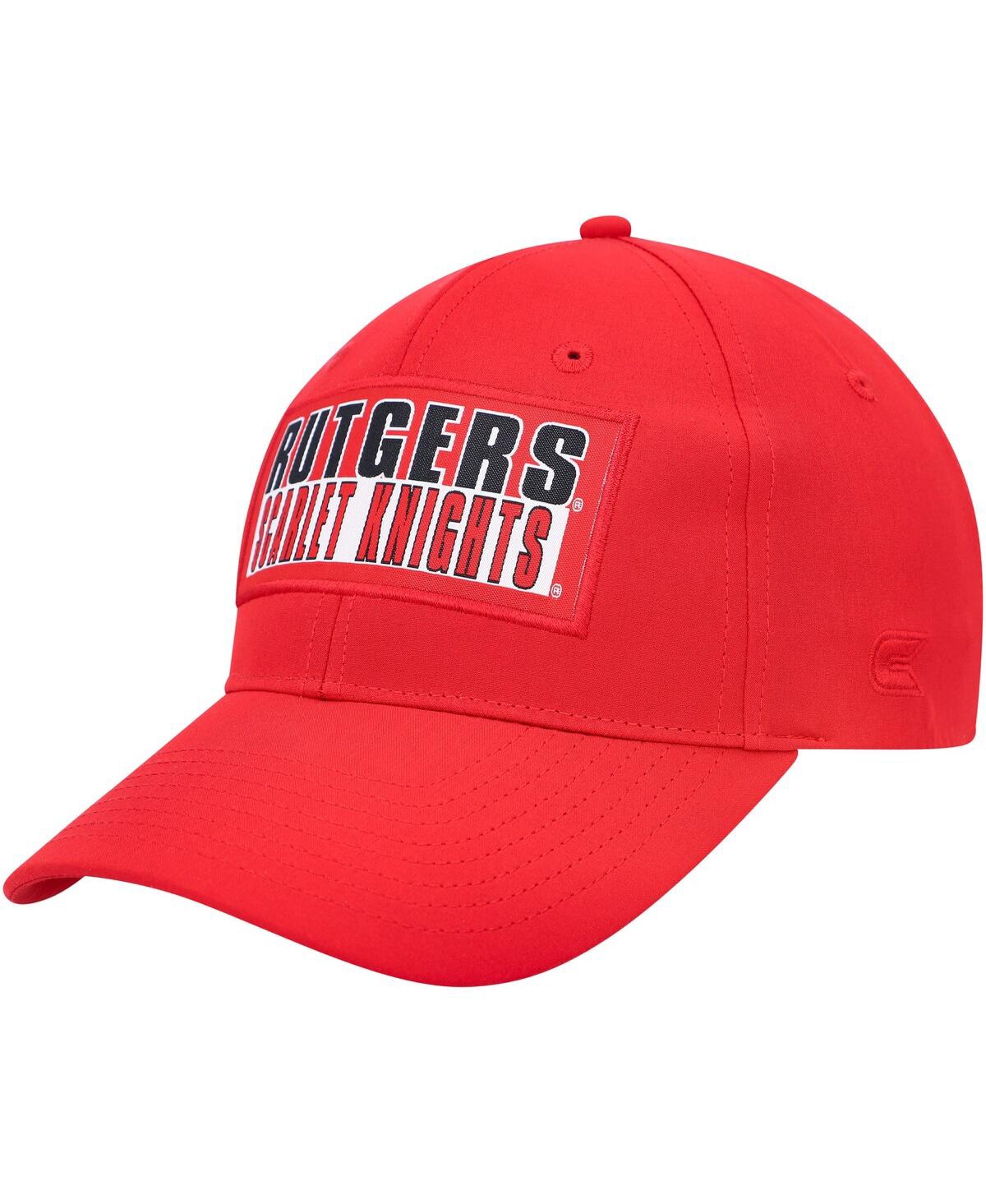 Men's Colosseum Scarlet Rutgers Scarlet Knights Positraction Snapback Hat - Scarlet
