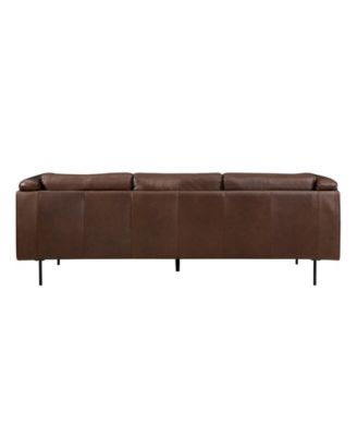 White Label Solaris 88" Leather Sofa