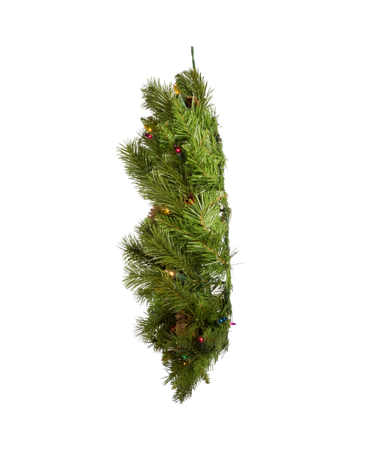 Kurt Adler Pre-Lit Incandescent Pinecone Wreath
