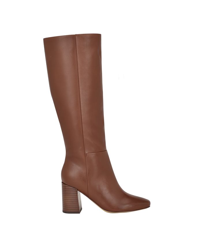 Calvin Klein Women's Arista Block Heel Square Toe Dress Boots - Macy's