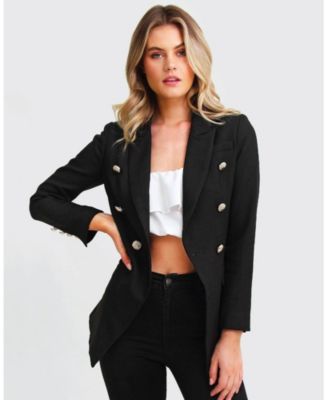 Princess Polina Textured Weave Blazer