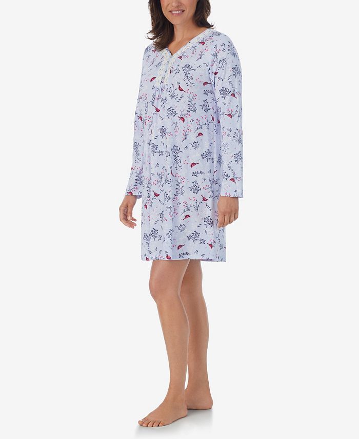 Aria Women s Long Sleeve Short Nightgown Macy s