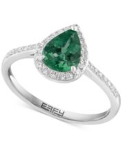 Macy's emerald ring discount