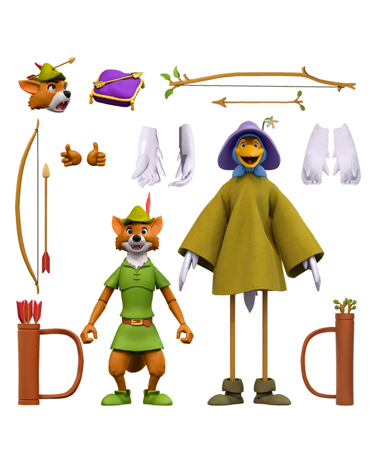 Super 7 Disney Robin Hood Stork Costume 7" Ultimates, Action Figure In Multi