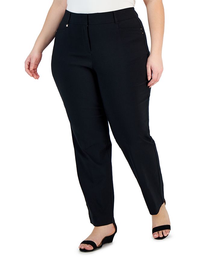 JM Collection Plus and Petite Plus Size Curvy Pants, Created for Macy's